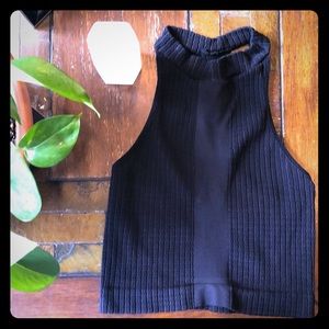 Free people halter top black intimately collection